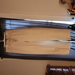 Old navy women's cream ski hi wide leg pants